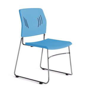 GS 10 Armless Stacking Chair with Chrome Frame - Image 4